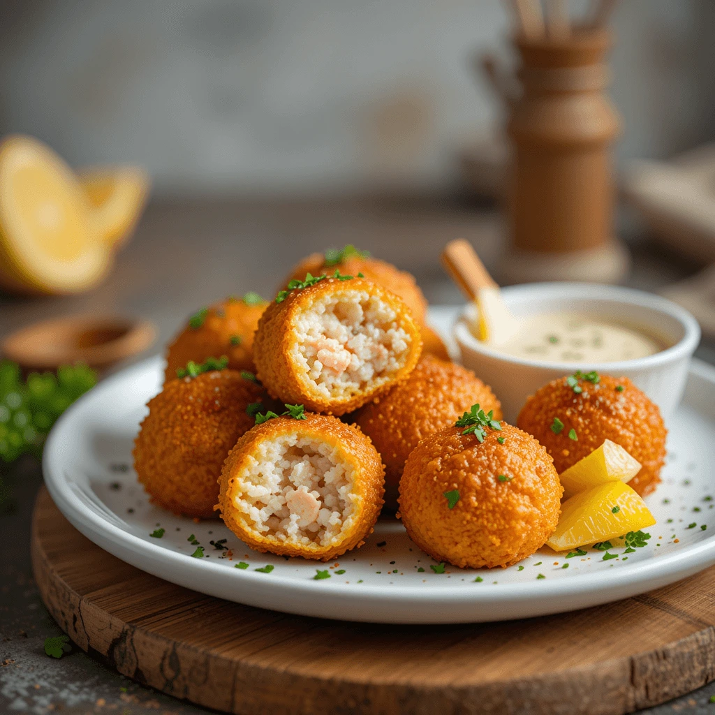 Delicious Crab Meat Balls Ready to Serve