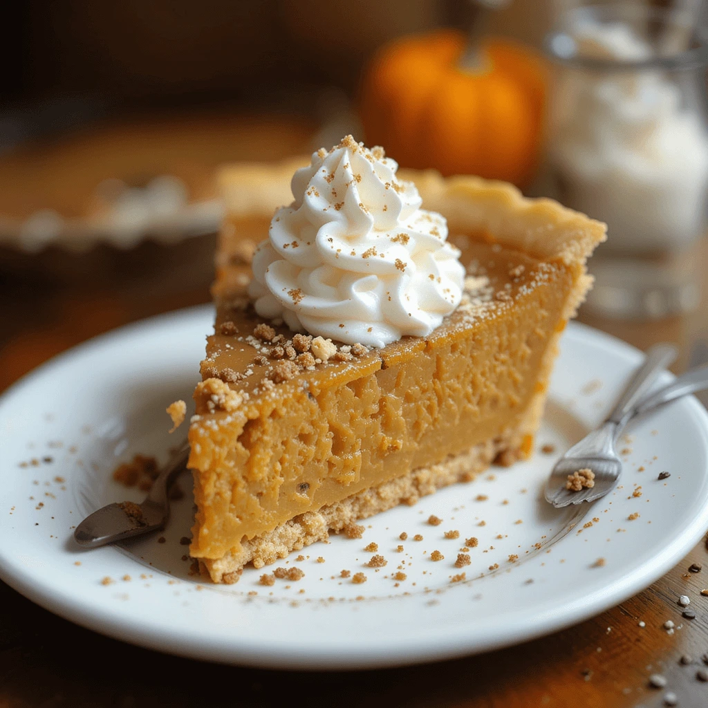 Classic Pumpkin Pie with Spices and Flaky Crust