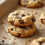 Freshly baked Disney-inspired chocolate chip cookies on a Mickey Mouse plate, ready to enjoy.