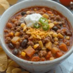 Taco Soup Fritos Recipe served with crunchy Fritos chips